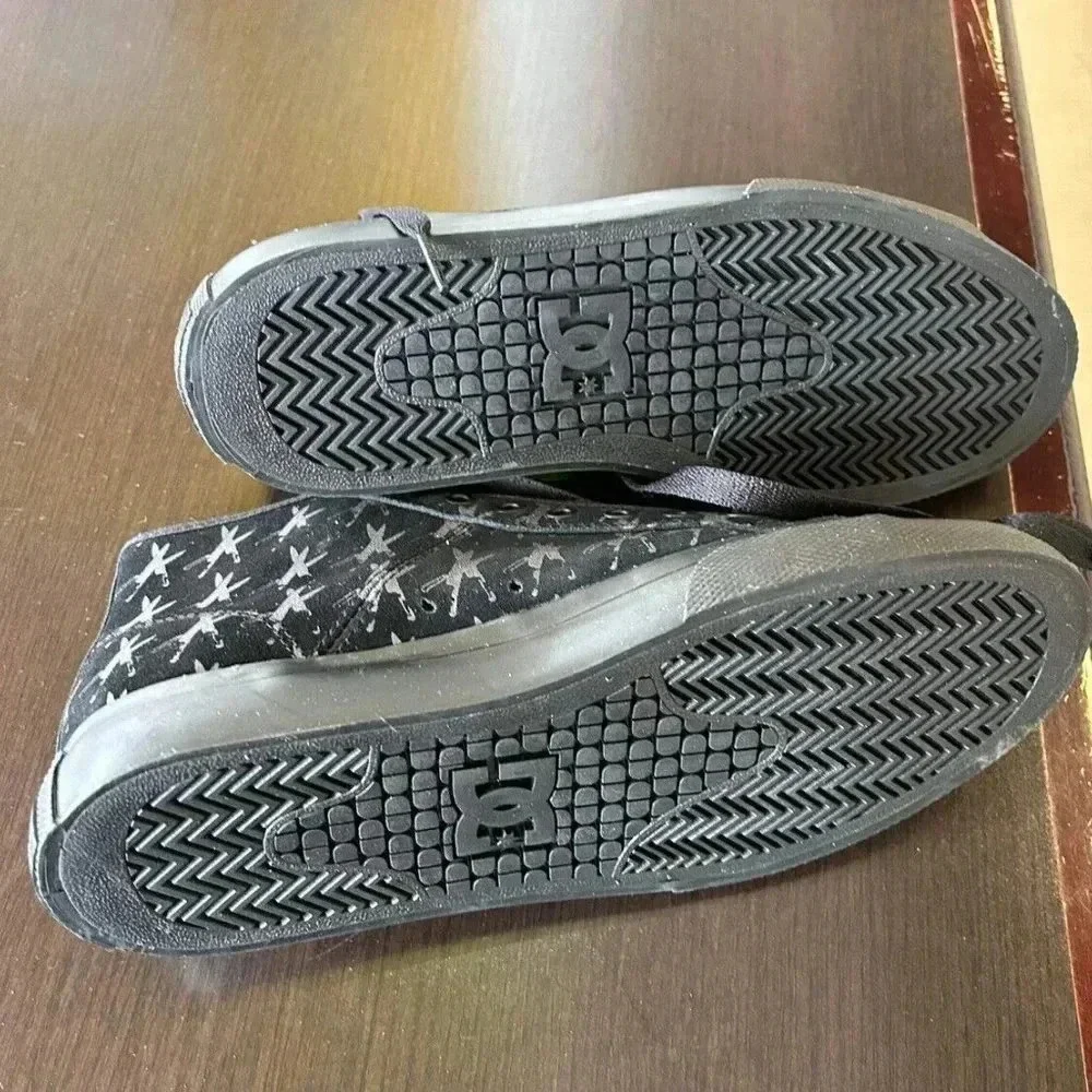 NEW DC Shoes Andy Warhol Collection Unisex Hi Black Graphics Sneakers 7